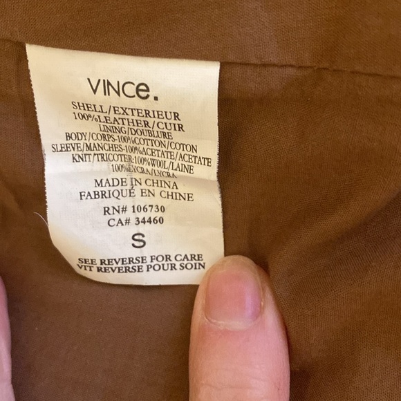 Vince leather jacket - Picture 6 of 11